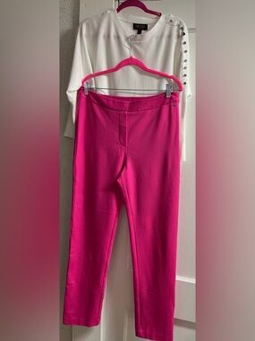 2 pc Twinset Actitude pants sz L and White Truth top sz M